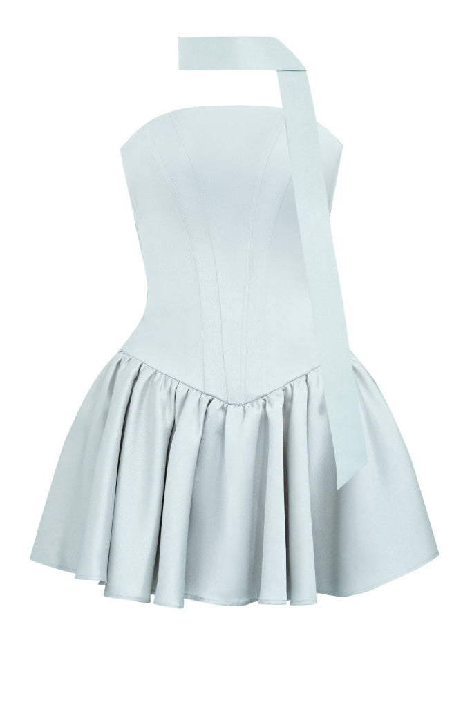 baby blue corset dress Light Strapless Mini - Arles Color:Lilac&Tahiti Sabrina Carpenter Leads the the wedding shop Beaded Length