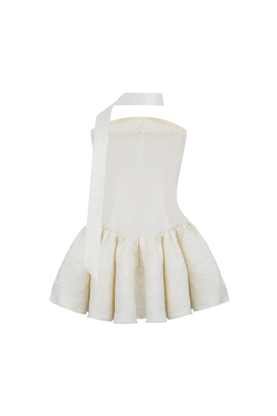 Strapless White Corset Mini Dress - Arles